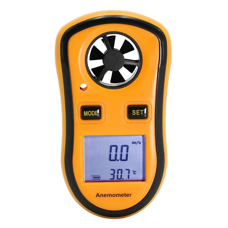Digital Anemometer Wind Speed Meter Handheld Air Flow Velocity Tester Temp Chill