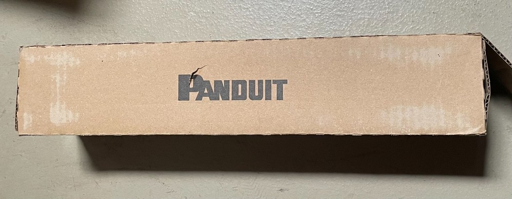 Panduit WMPF1E PatchLink™ Horizontal Cable Manager – 2RU, Front-Only, Black