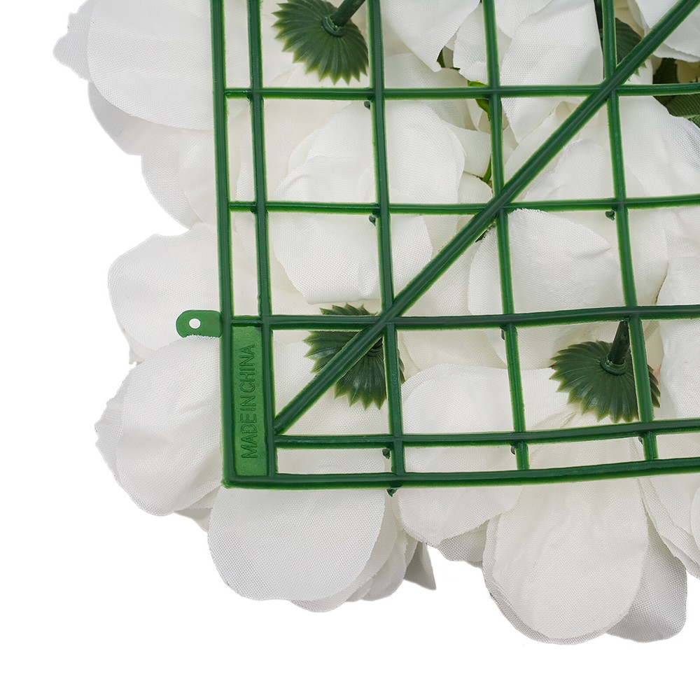 12PC Artificial Flower Wall Panel Wedding Backdrop Event Party Flower Wall Panel