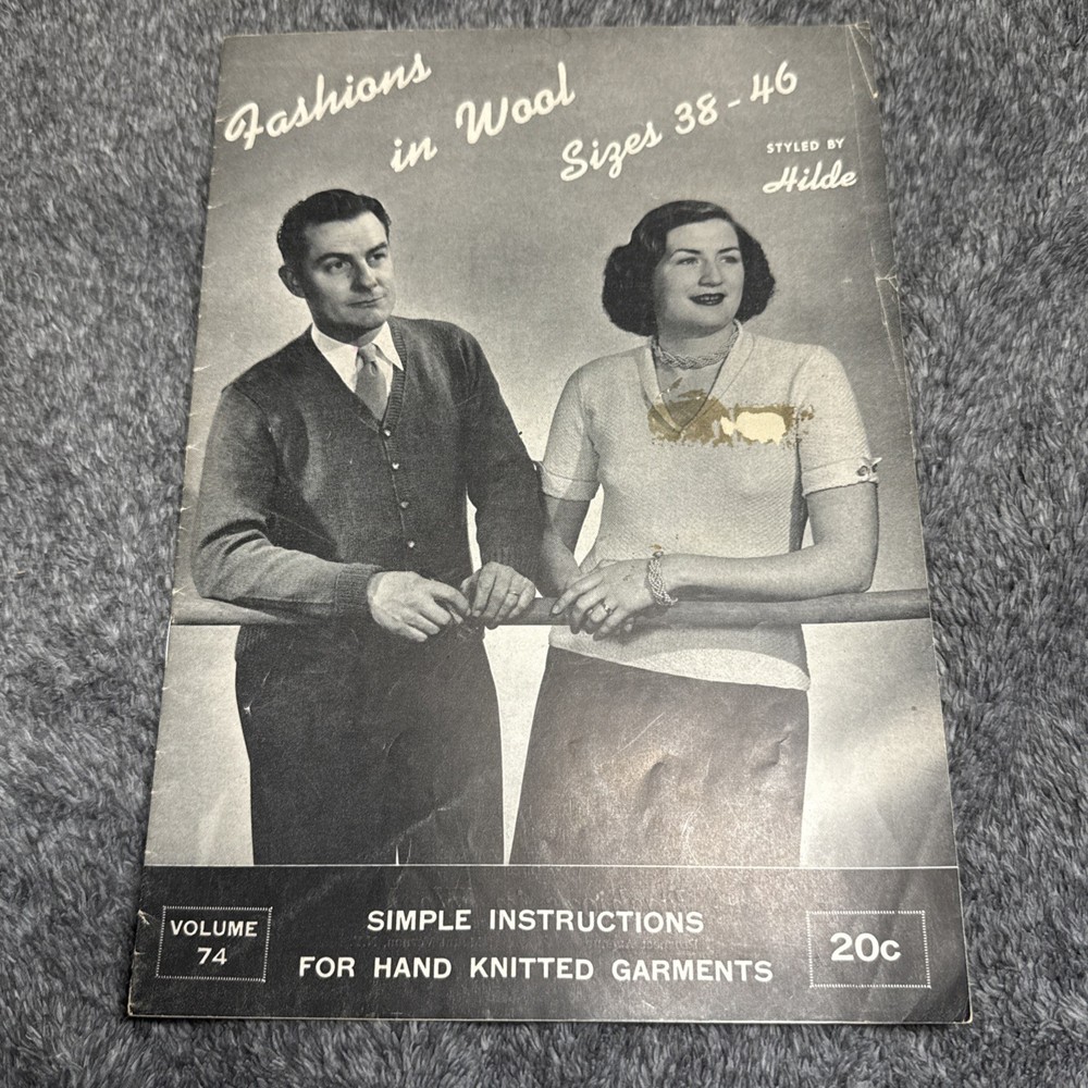 Fashions In Wool By Hilde Fuchs 1952 Knitting Patterns