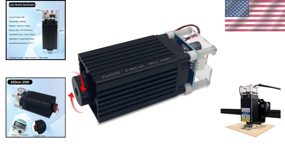 Class 1 Laser Engraver Module - High Stability for Precision Cuts and Engraves