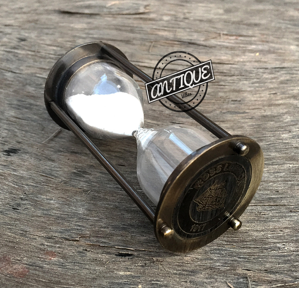 Vintage Mini Kitchen Task Timer SAND HOUR-GLASS nautical-sand-clock-timer A