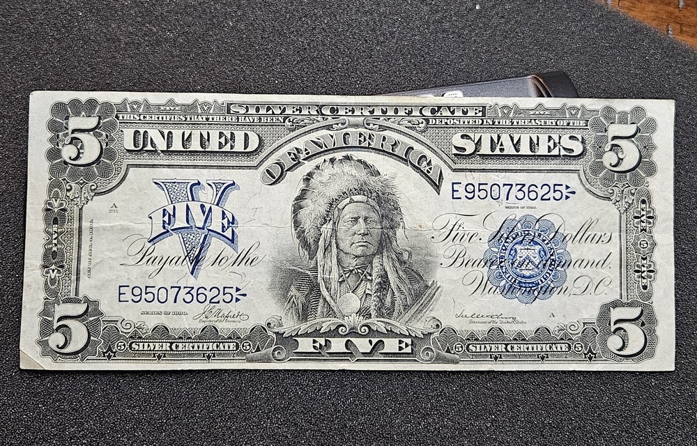 1899 $5 Silver Certificate Chief