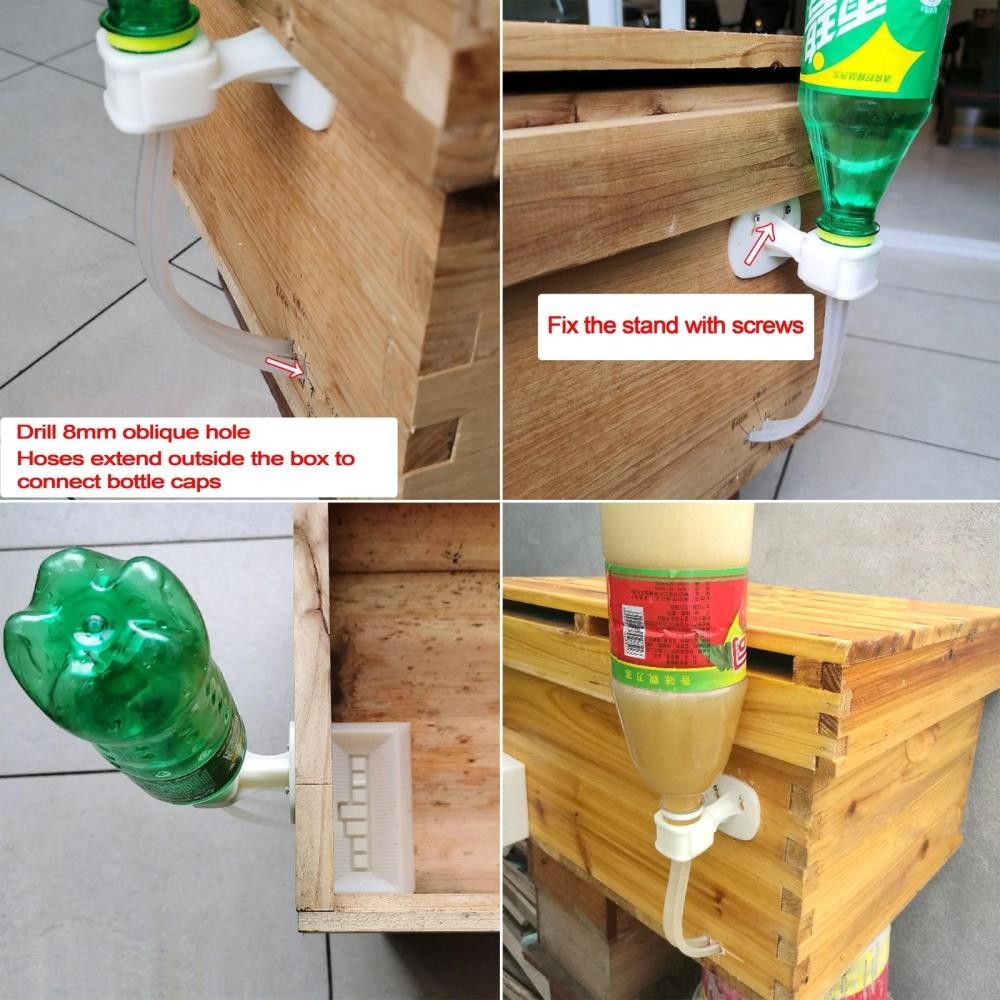 Beekeeping Feeder Feeding Inside Beehive Plastic Honey Sugar FeedTrough Bee Tool