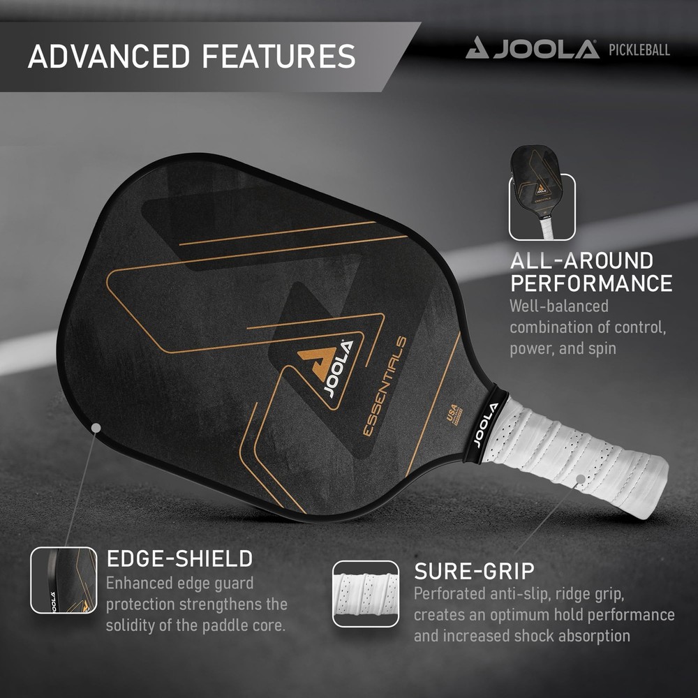 JOOLA Essentials Blue Pickleball Paddle Pro Level Technologies for All Skill ...