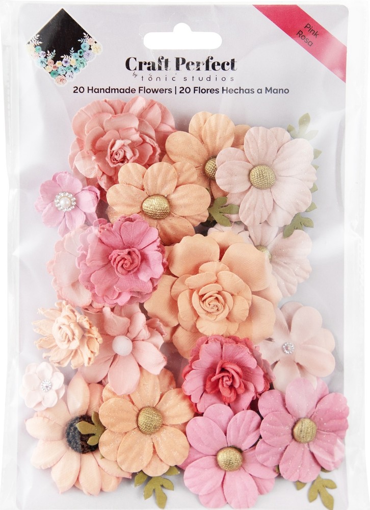 Craft Perfect Grad Flower Pack-Pink - 3 Pack