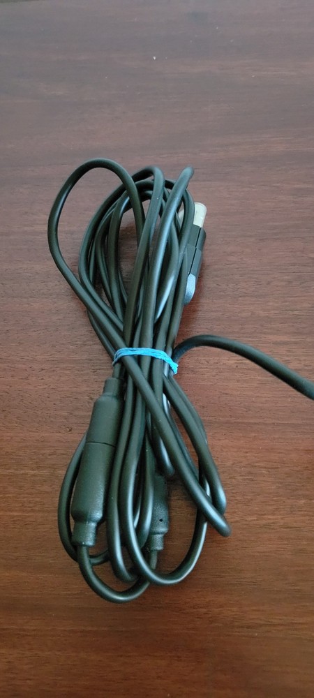 Original Xbox OEM S Type Black Controller With Breakaway Cable