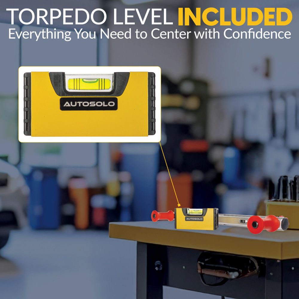 Steering Wheel Level Alignment Tool with Magnetic Torpedo Level