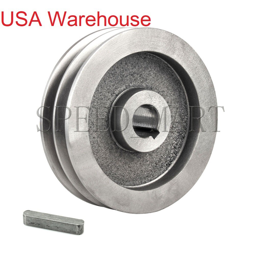 A Type Belt Pulley Double V Groove Bore 19-28mm OD 120mm for Power Motor Engine
