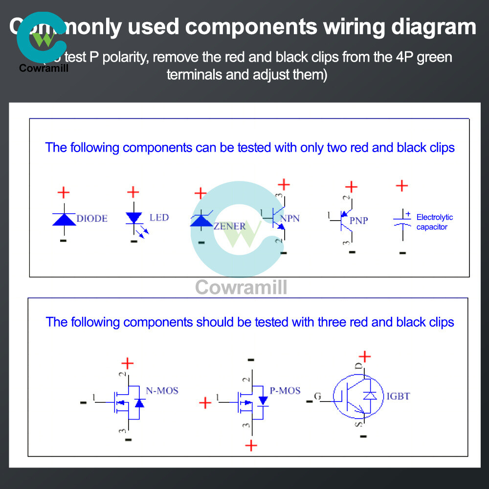 Transistor Tester IGBT MOS Diode Triode Resistance Capacitance Voltage Tester