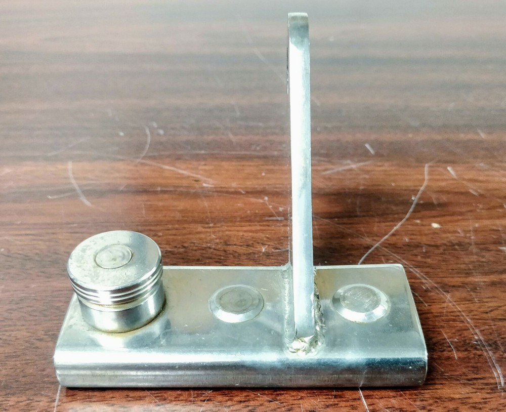 Spinnaker Angled Pole Slider 1/4", Stainless Steel