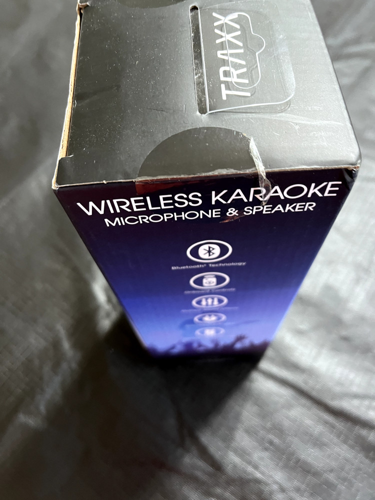 Bluetooth Wireless Karaoke Microphone and Speaker Traxx Unopened Box