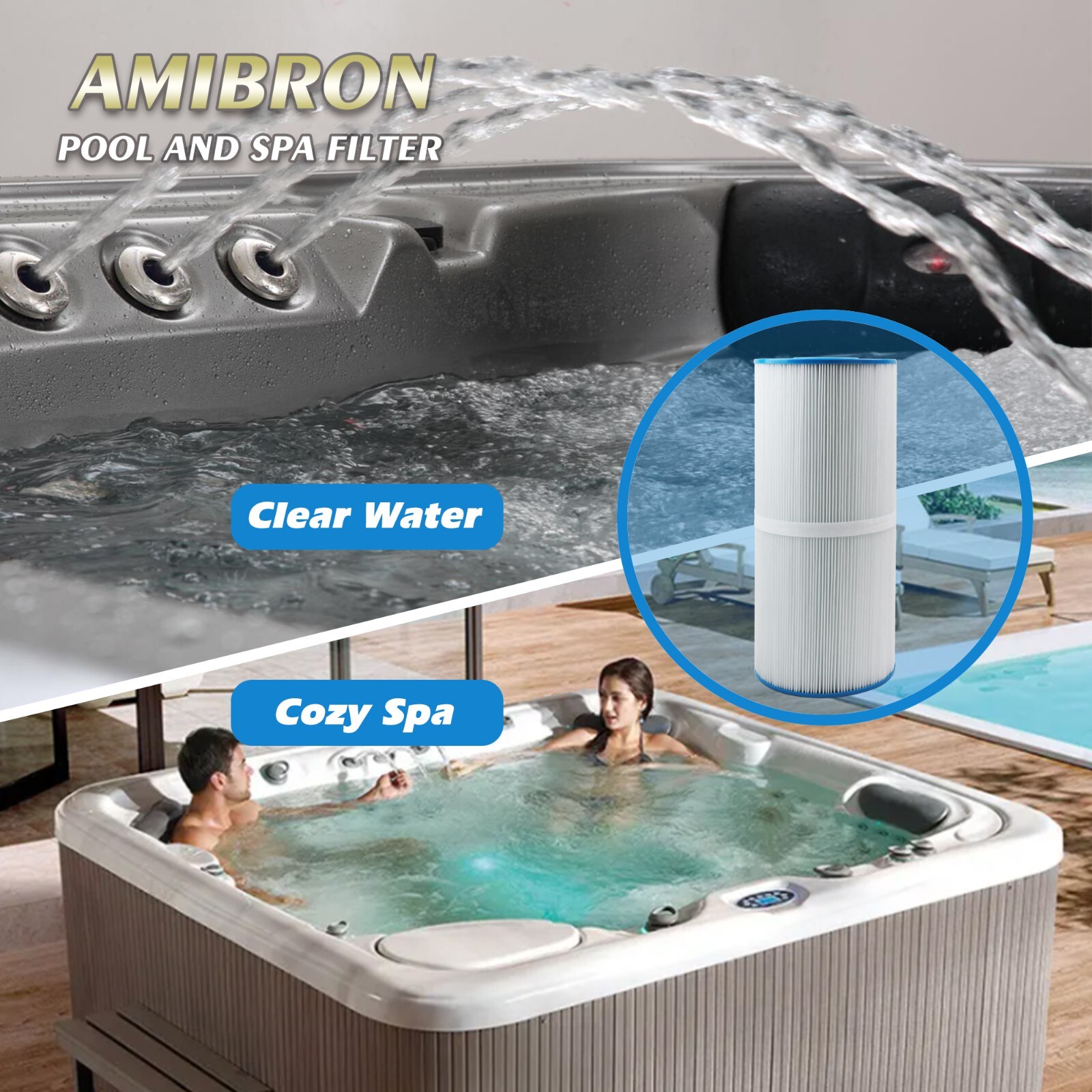 2 Pack Spa Filters Replaces PWK35B , 1642301-1 Hot Springs Limelight,HOT TUB