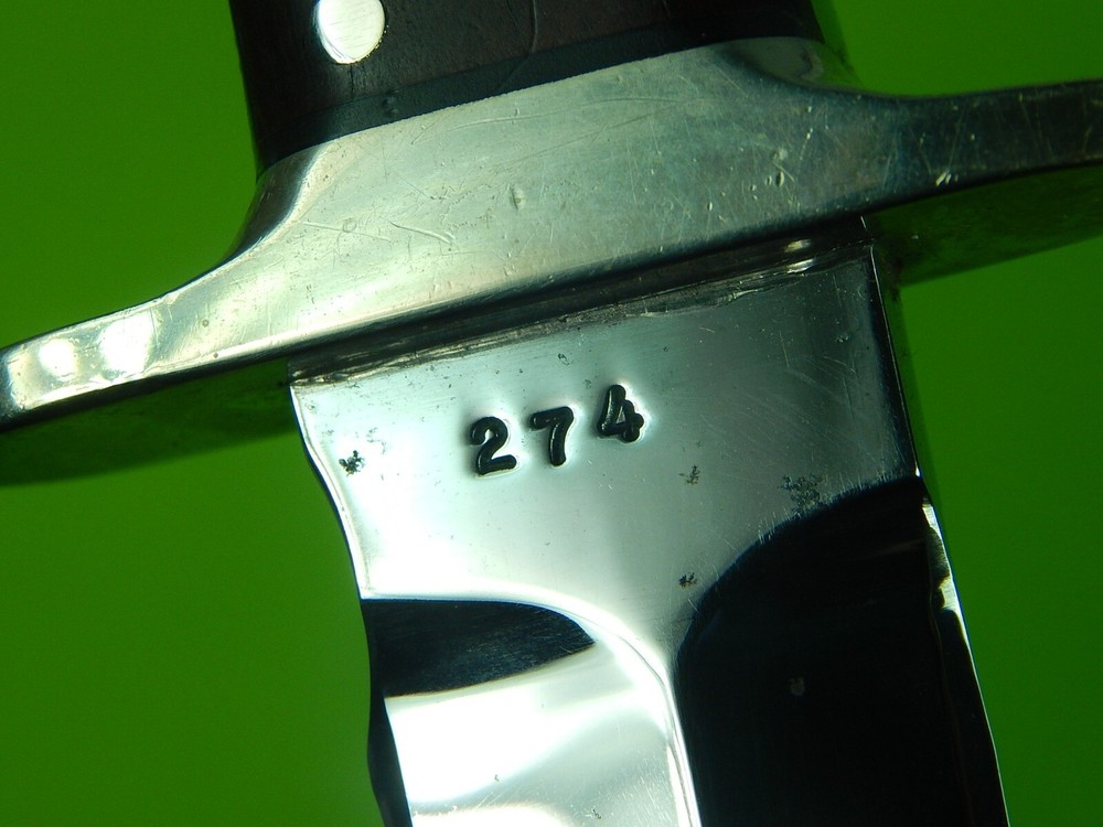 Custom Made Handmade C-W 274 Fighting Knife & Sheath Case