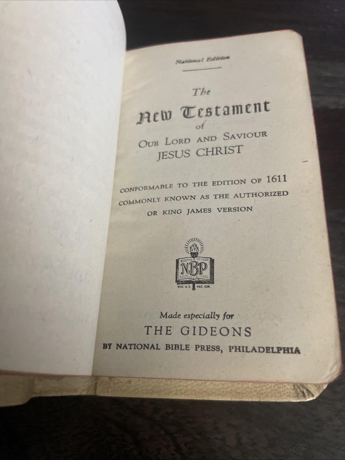 WWII 1941 US Army Nurse’s - New Testament Psalms Pocket Bible NICE COPY