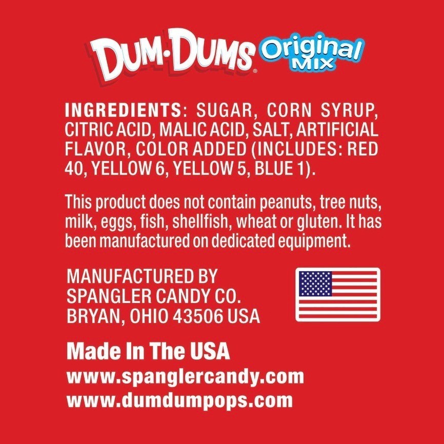 Dum Dum Original Pops 500ct 2 Pack Assorted Flavors Bulk Lollipops