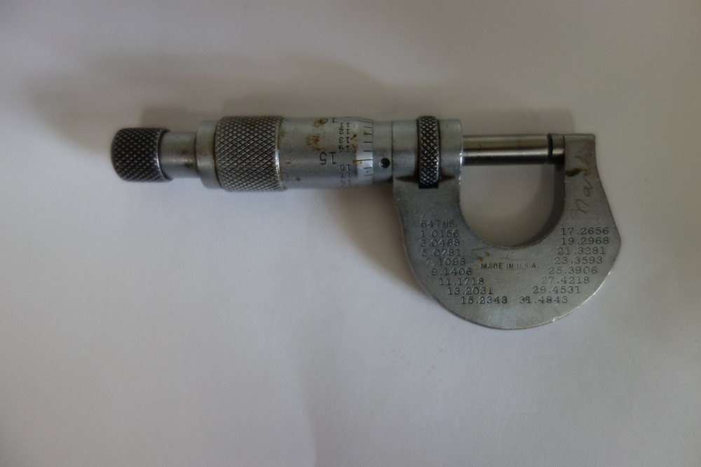 STARRETT 232RL Ratchet Stop Outside Micrometer 1/2''