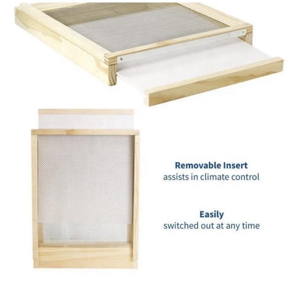Beehive screened bottom board  LANGSTROTH 4 FRAMES NUCS