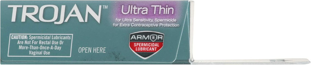 Condom Sensitivity Ultra Thin Spermicidal, 3 Count
