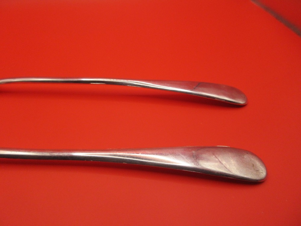 9" Vtg Flatware Silverplate Set Serving Spoon & Fork Classic Made in Italy