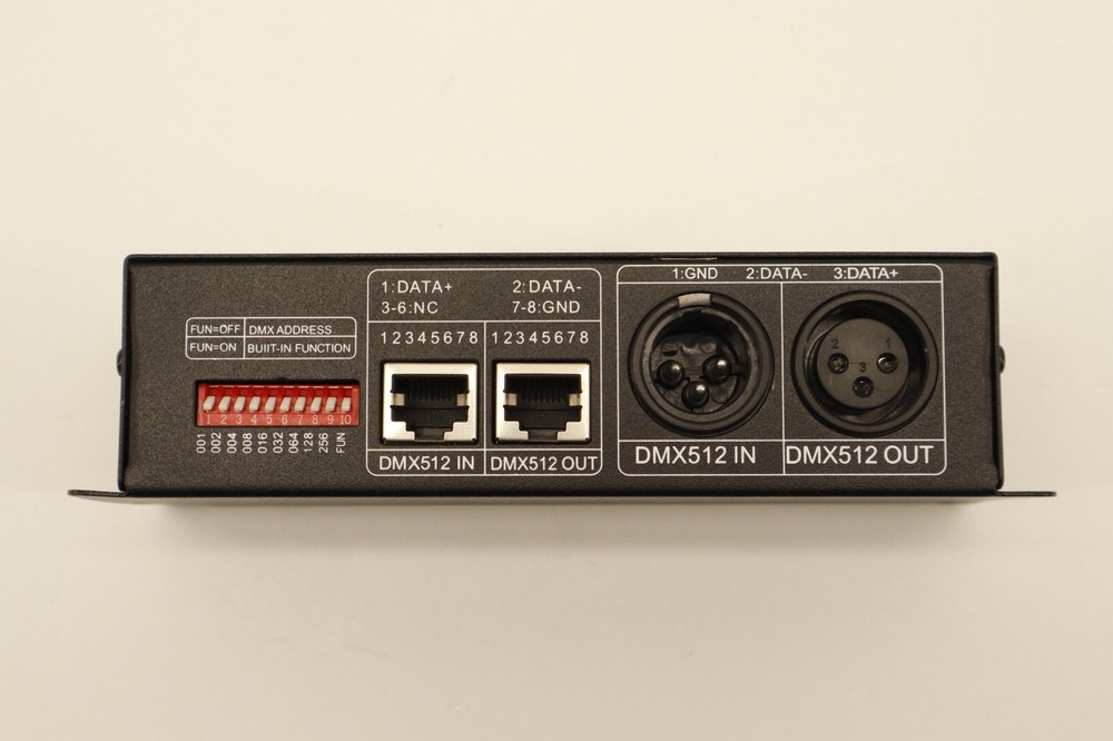 DMX 512 3x4A Decoder LED Controller Channel Driver RGBW LED Tape DC 12V