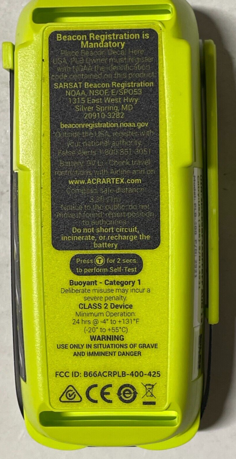 ACR ResQLink 400 - SOS Personal Locator Beacon with GPS (Model: PLB-400)