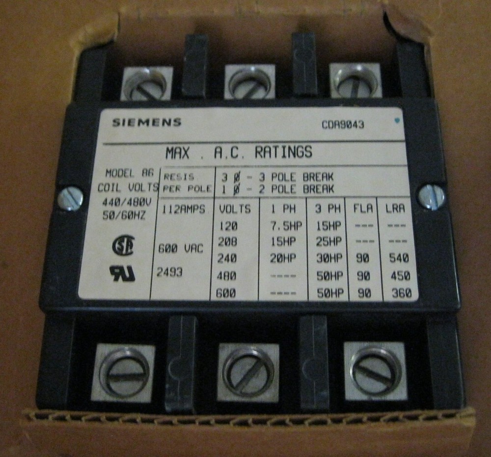 Siemens CDA9043 Contactor