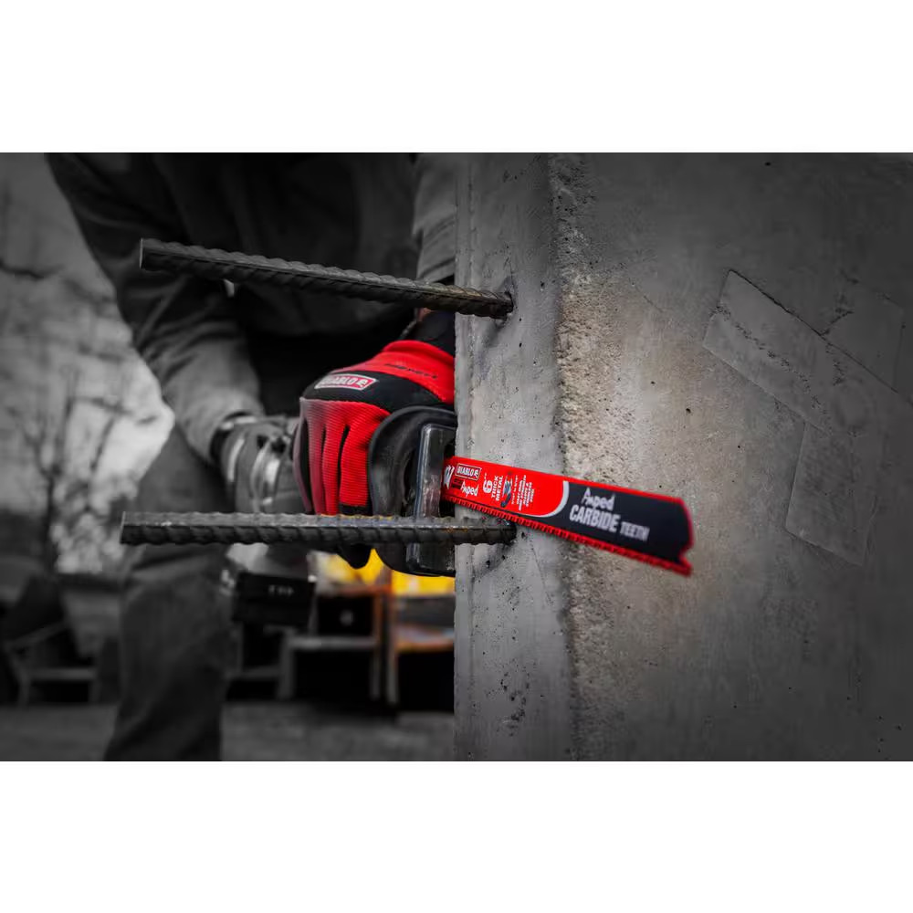 6 In. 8 TPI Steel Demon AMPED Carbide Reciprocating Saw Blade for Thick Metal Cu