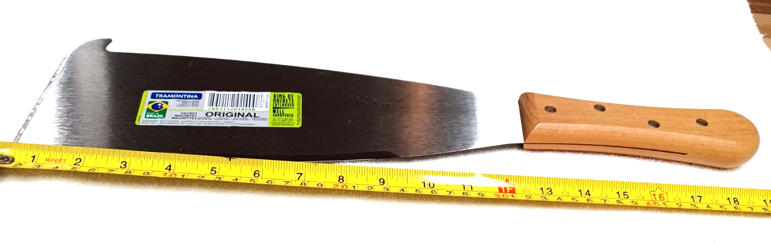 MACHETE PRO TRAMONTINA 12 1/2" INCH x 19" INCH OVERALL LENGTH SUGAR CANE TYPE