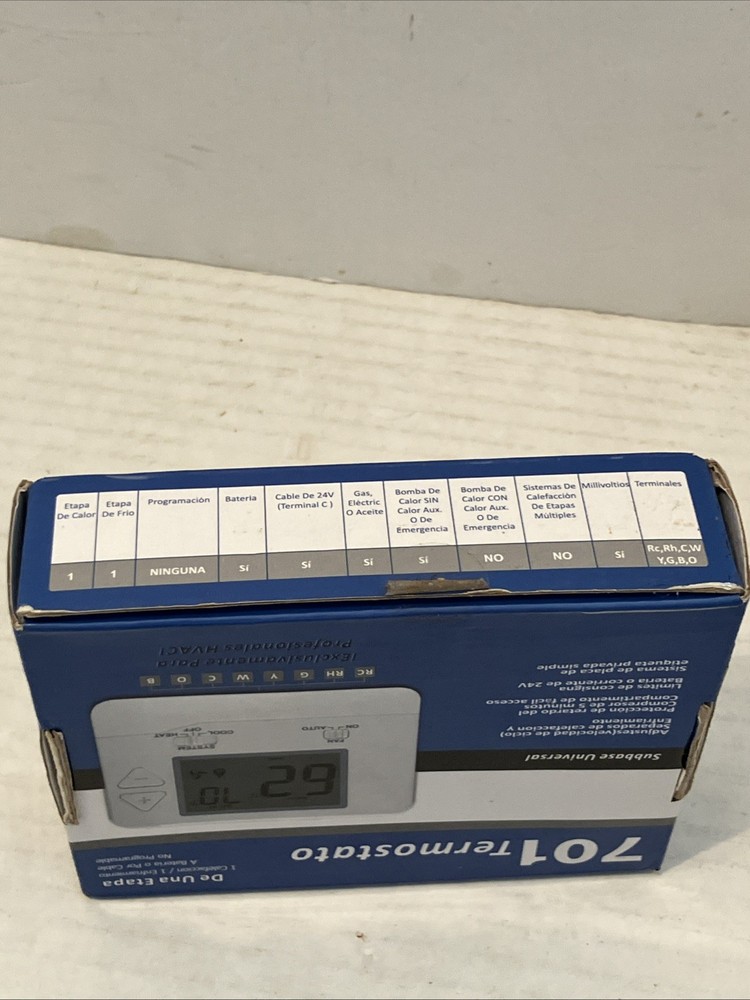 SW701 Digital Thermostat with Large LCD Display Non-Programmable Single Stage