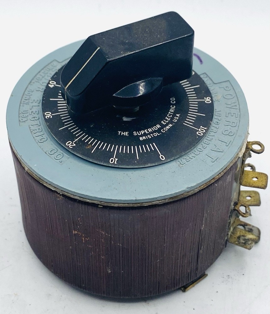 SUPERIOR ELECTRIC POWERSTAT 10B VARIABLE TRANSFORMER 120V INPUT 132V 2.25A Z3