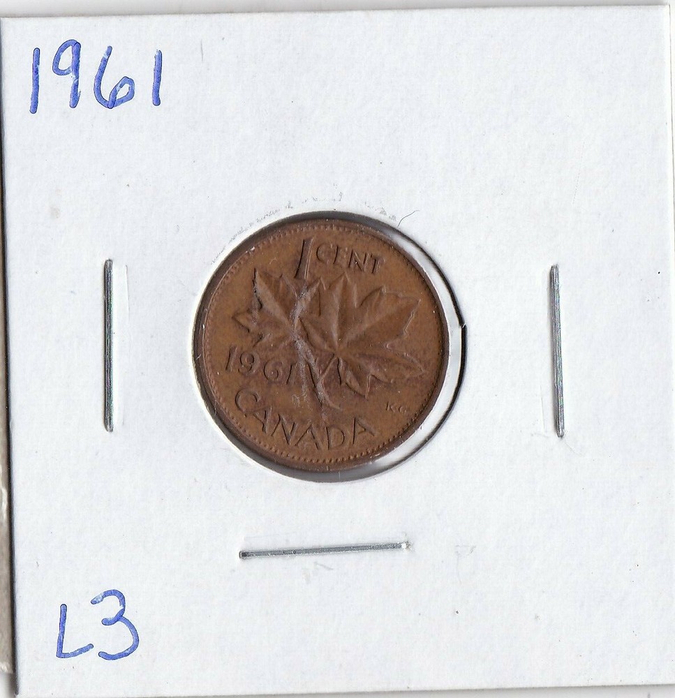 1961 Canadian Cent L3