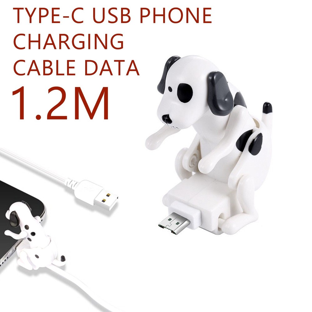 1.2M type-c USB Phone Cable Mini Humping Spot Dog Smartphone Charging Cable Data