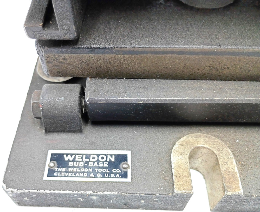 Weldon End Mill Tool Sharpening Grinding Fixture w/ Tilting Sub Base 2035163