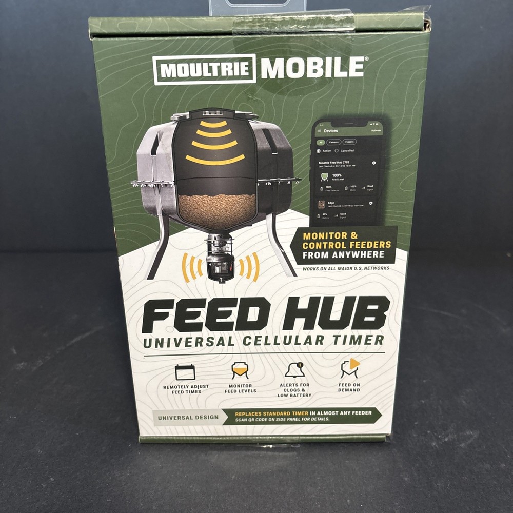 Moultrie Mobile Feed Hub Universal Cellular Timer - New Sealed Box