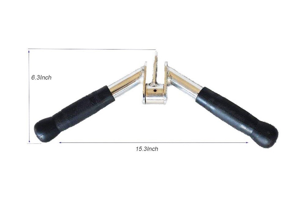 V-bar Tricep Press Down Bar, Pulley Cable Machine Attachment Rotating