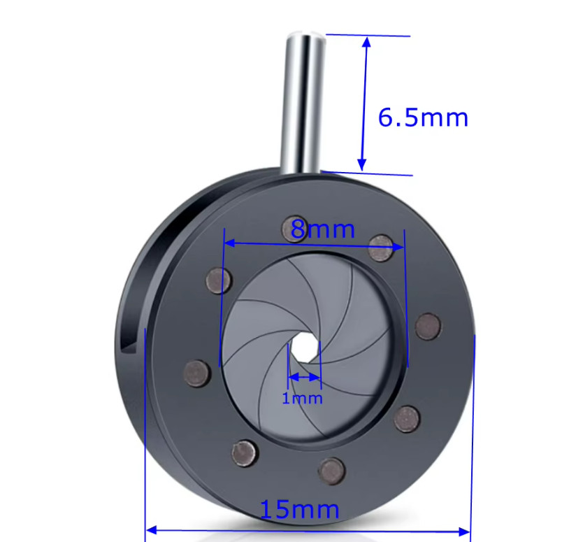 1-8mm Mechanical Adjustable Iris Optical Diaphragm Manual Variable Module Camera