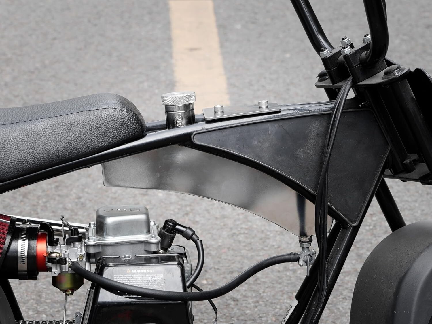 Stainless Steel Mini Bike Gas Fuel Tank for Montser Megamoto MMB80 Motovox MBX10