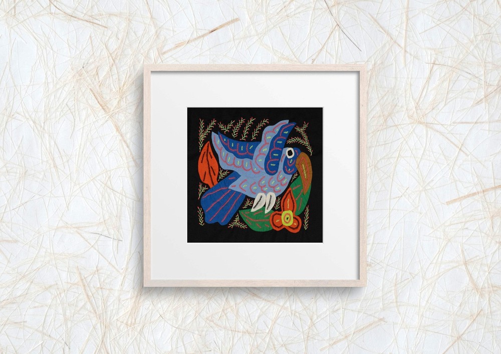 Multi-Color Bird Blue Molita