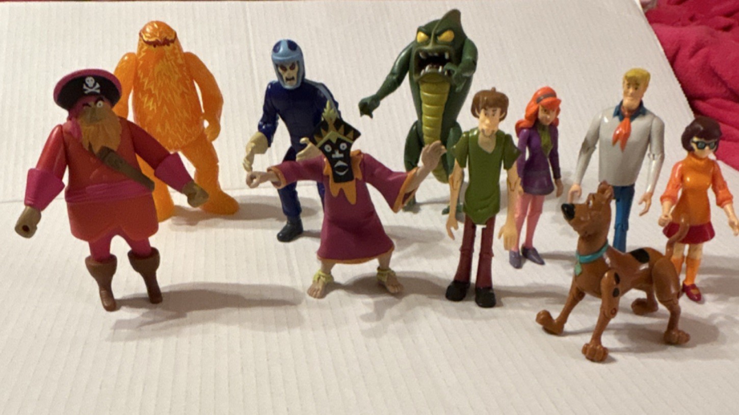 Scooby-Doo Articulated Figures Mixed Lot 10 Pack Scooby Shaggy Velma Daphne Fred