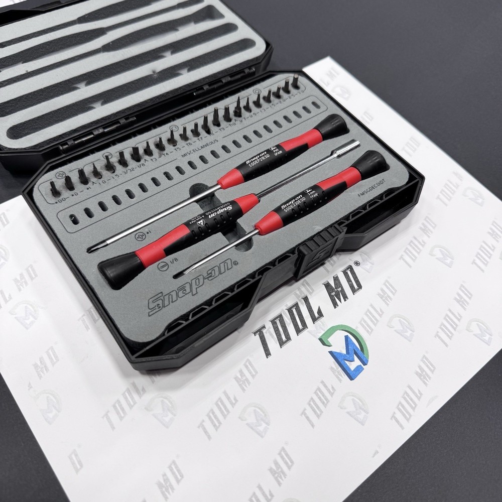 Snap-on Tools NEW 25pc Electronic Mini Bit Screwdriver Set SGDEC25RK