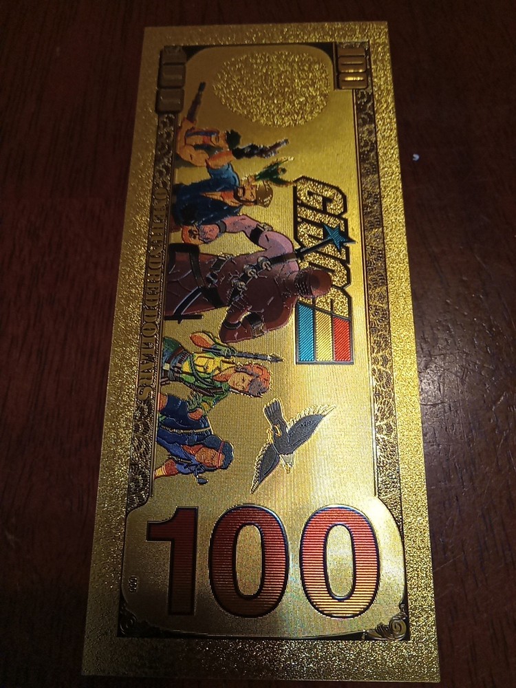 G.I. Joe 24k Gold Foil Note