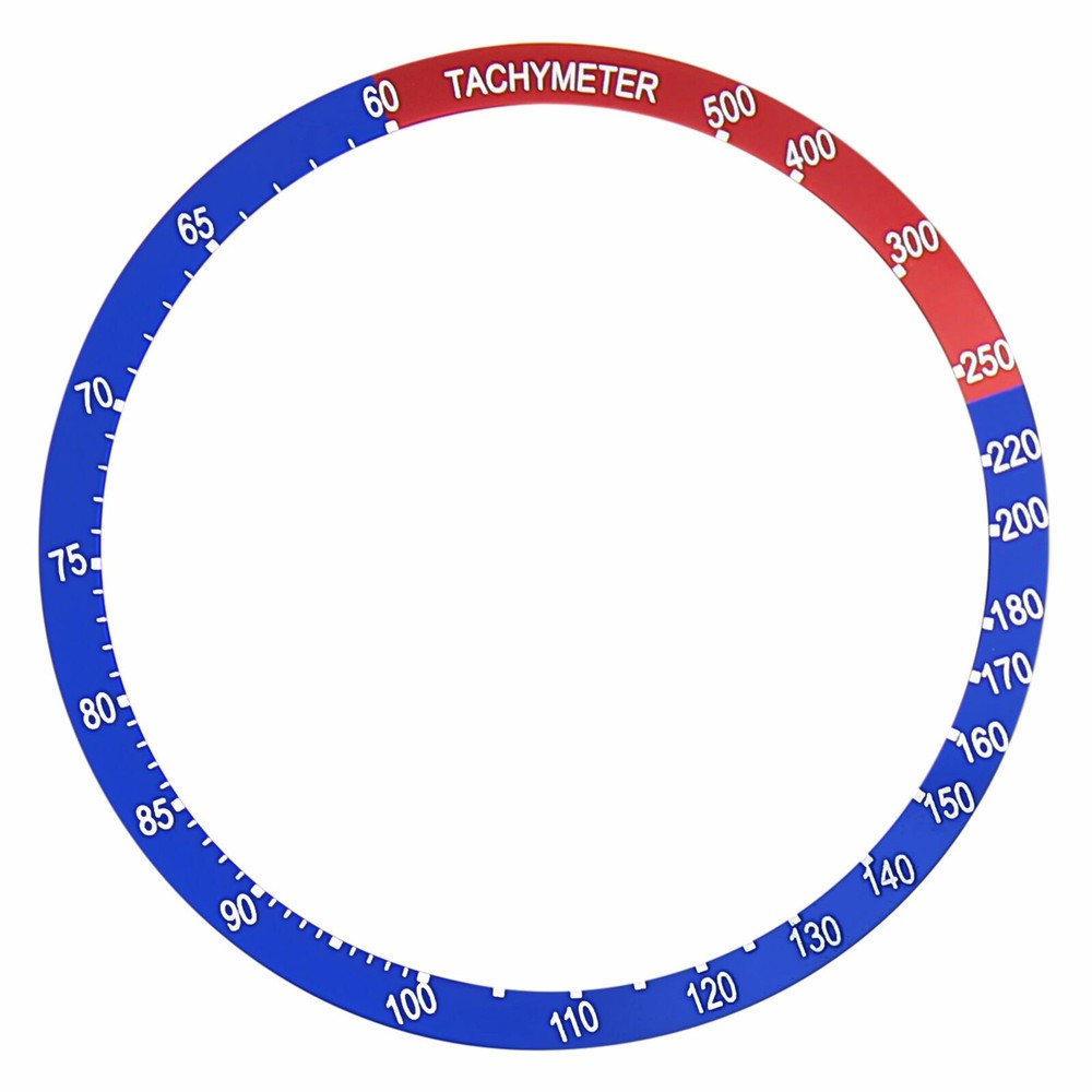 REPLACEMENT BEZEL INSERT BLUE/RED FOR WATCH 38.50MM X 33.30MM