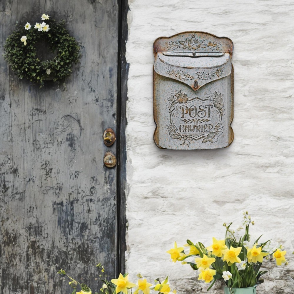 Vintage Mailboxes Wall Mount Rustic Mailboxes for Home Outside Wall Decor