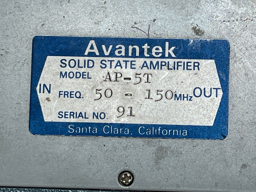 USED Avantek AP-5T RF Preamplifier
