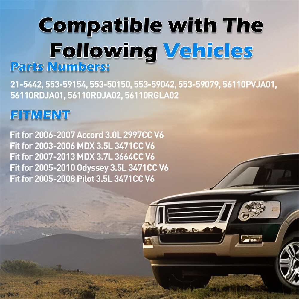 Power Steering Pump w/ Pulley For 2003-13 Honda Odyssey Acura MDX Pilot 21-5442