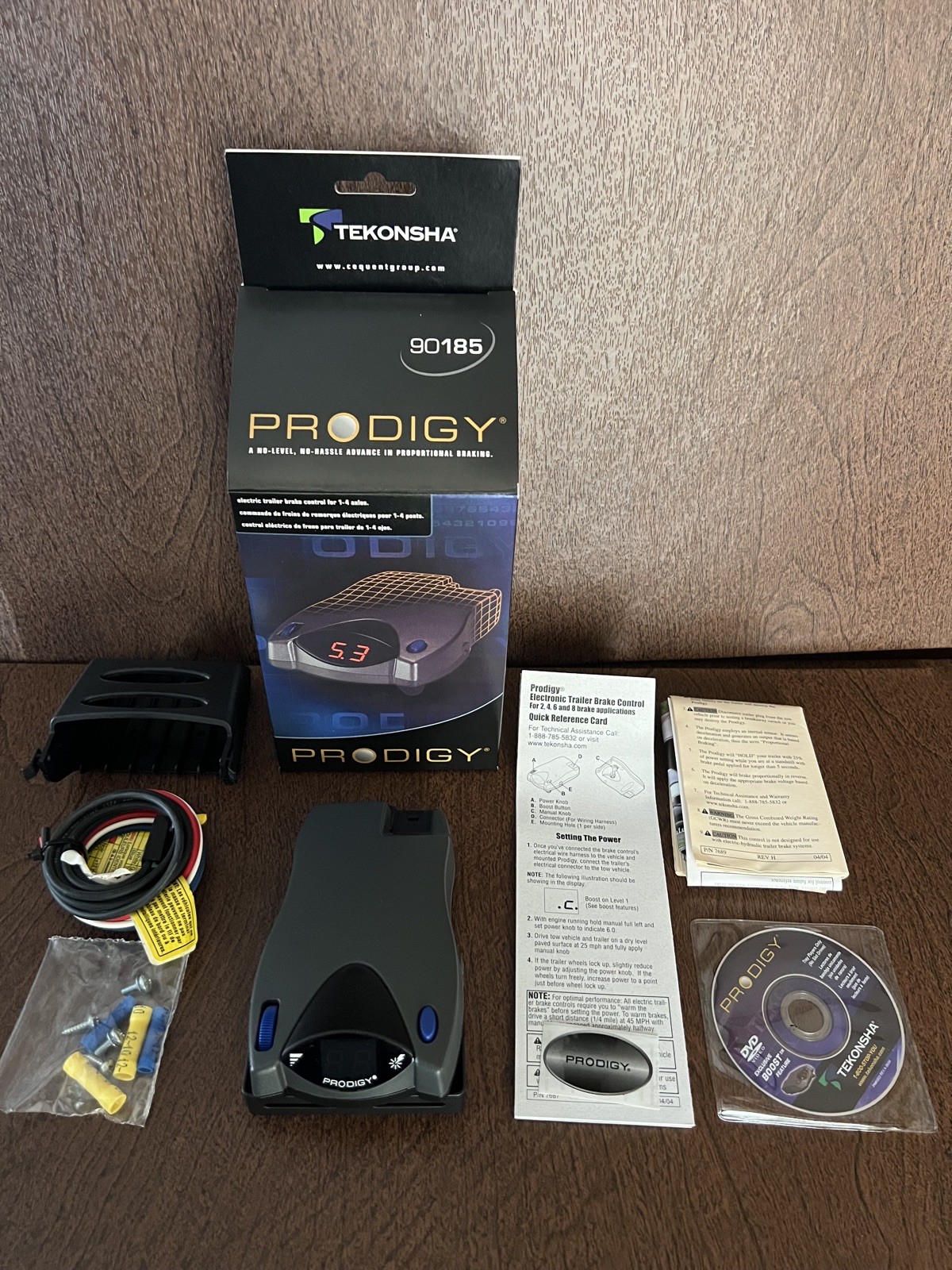 Tekonsha Prodigy 90185 Trailer Brake Controller Brand new Digital self leveling