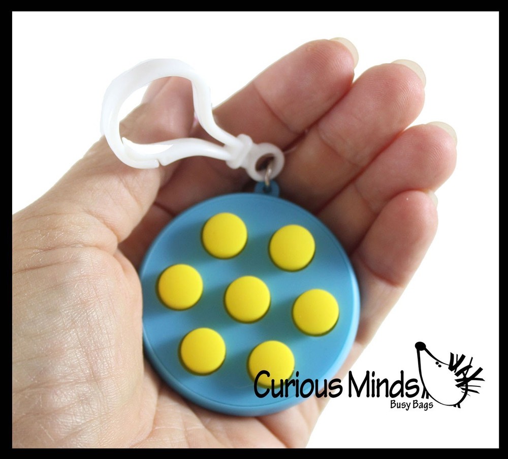 1 RANDOM COLOR Circle Fidget Clicker Buttons Controller Cube Block - Hand Fidget