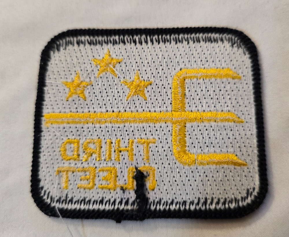 US Navy Third Fleet Yellow on Black Patch / 3rd