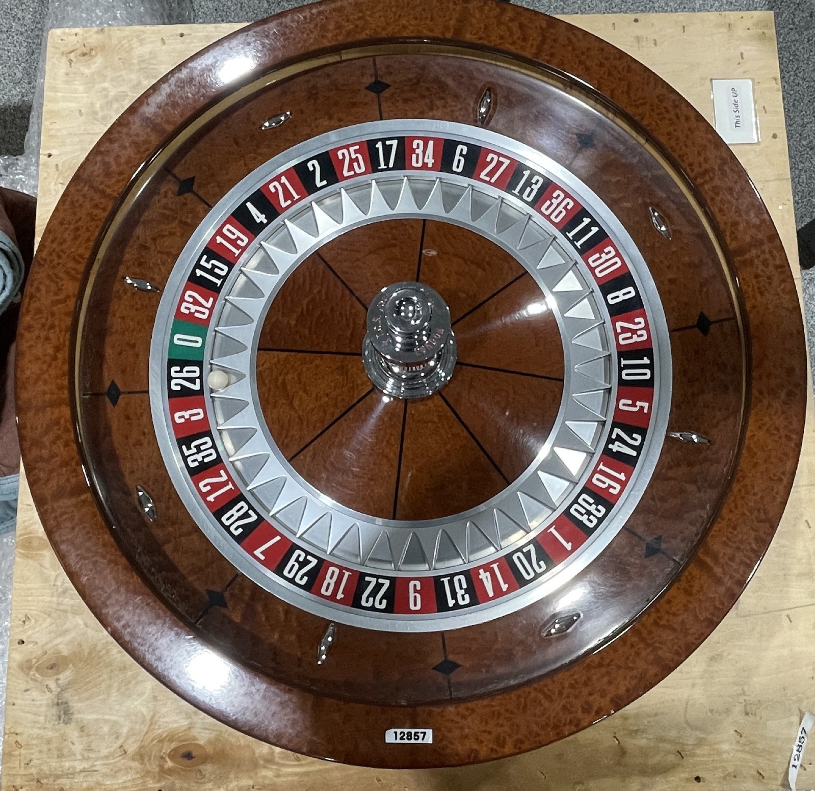 Roulette Saturn Wheel 32" Single 0 John Huxley (shipping-freight FREE) #12857